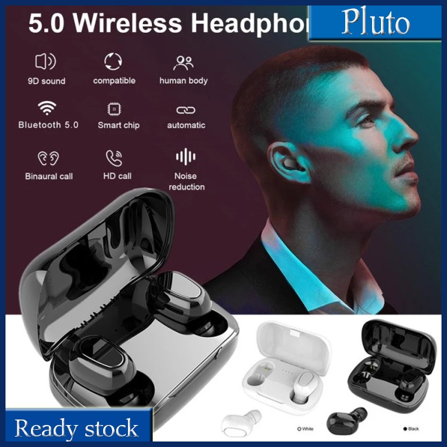 Mới Tai Nghe Không Dây Bluetooth L21 Tws Chống Nước 9d Âm Thanh Vòng