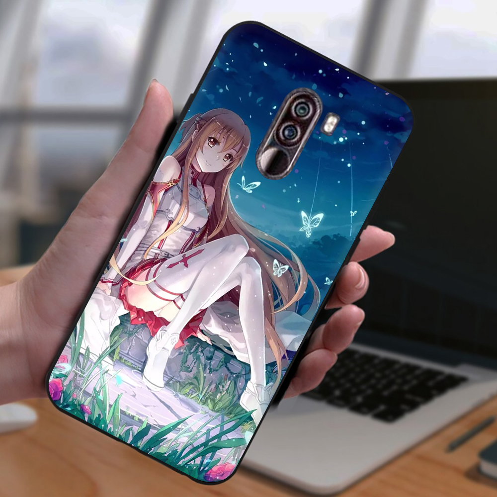 Ốp Điện Thoại Tpu Mềm Chống Rơi Họa Tiết Sword Art Online Sao Cho Xiaomi F1 Max 3 9 Se 9t Pro 9t Note 10