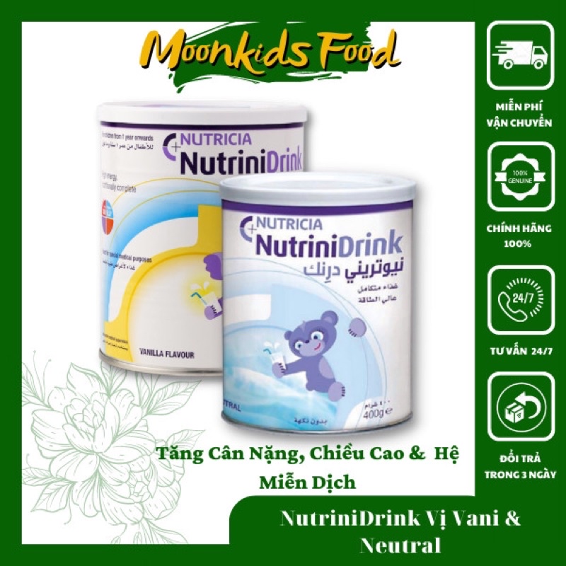 Sữa Bột NutriniDrink Dành Cho Bé Tăng Cân Suy Dinh Dưỡng Hộp 400gr