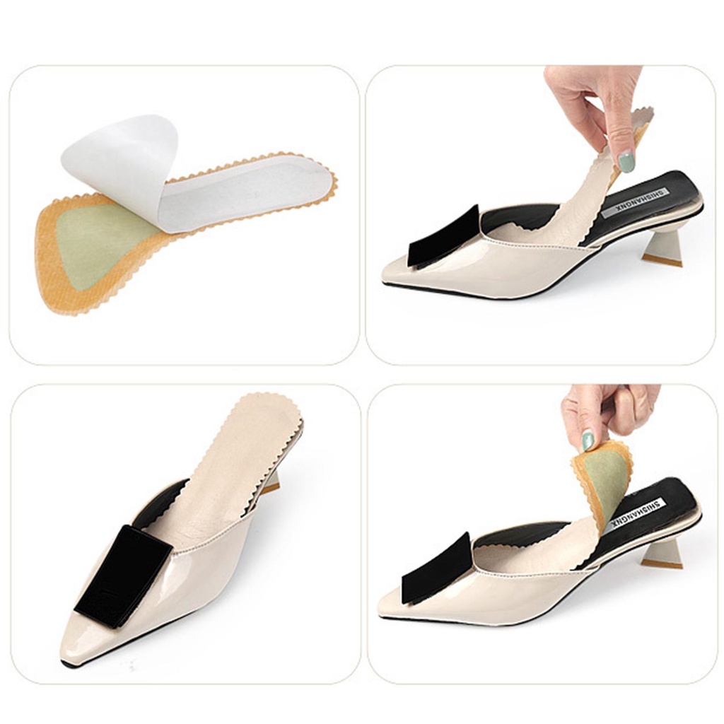 Giày Sandal Cao Gót Bằng Da PU Tự Dính Thoải Mái Chống Mòn H3K6