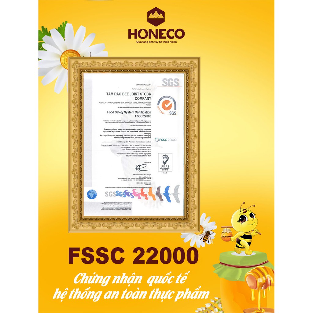 Phấn Hoa Tam Đảo HONECO 230G - Phấn hoa rừng tự nhiên 100%, giúp làm đẹp da, cải thiện hệ tiêu hóa, ngủ ngon.