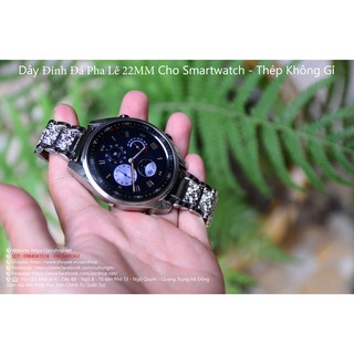 Dây Đính Đá Pha Lê 22MM Cho Smartwatch
