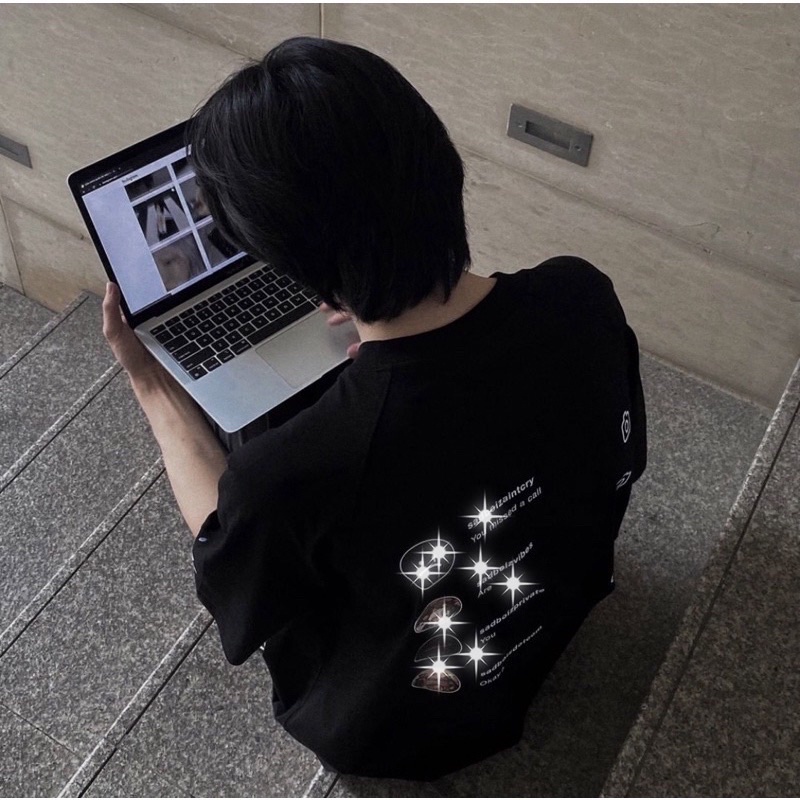 Áo phông tay lỡ cotton nam nữ 5D