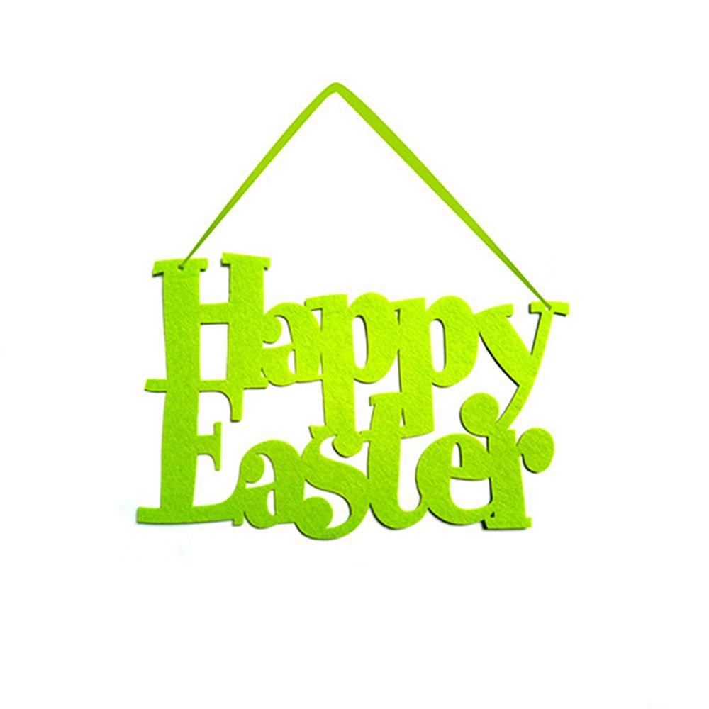 YOLA Tấm Vải Treo Trang Trí Lễ Phục Sinh In Chữ Happy Easter Độc Đáo Xinh