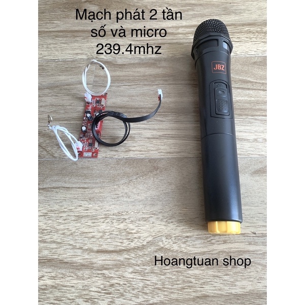 Bộ 2 micro JBZ 261.8 và 239.4mhz kèm bo mạch phát.