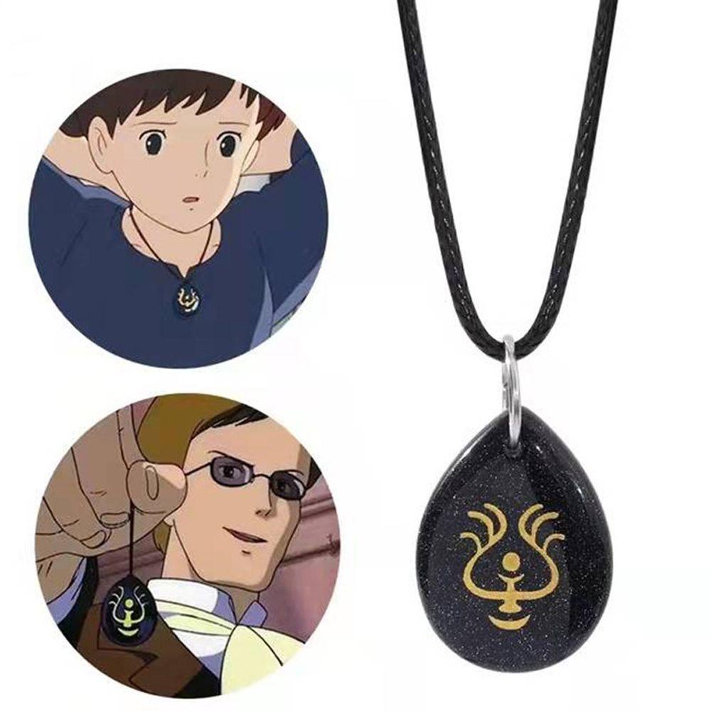 Vòng cổ Mặt Hình Anime Laputa Bay Đơn Giản Thời Trang|Vòng cổ Mặt Lâu Đài Trên Bầu Trời Cá Tính Cho Nữ