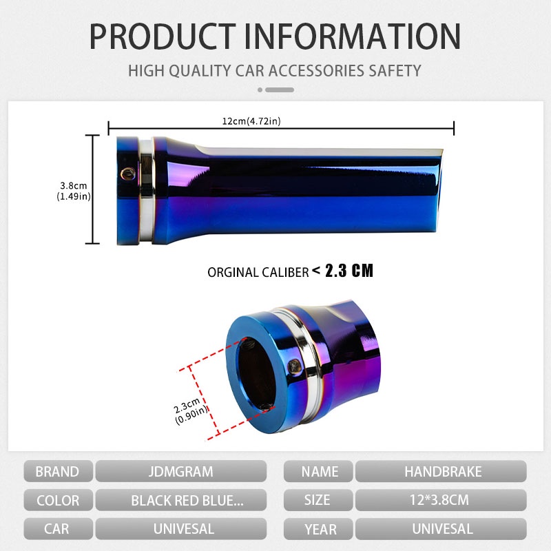 Vỏ Bọc Bảo Vệ Phanh Tay Bằng Sợi Carbon Màu Cầu Vồng Thông Dụng Cho Xe Hơi An ninh Ô tô có thể điều chỉnh Kéo lên Khóa thanh Đua xe Bảo vệ bánh xe tự động Hệ thống phanh Phần phụ kiện an toàn nội thất ô tô