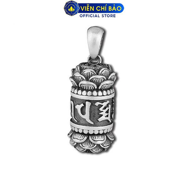 Mặt dây chuyền Unisex bạc Thái S925 rụ Kim Luân hình Hoa Sen thương hiệu Viễn Chí Bảo M100277