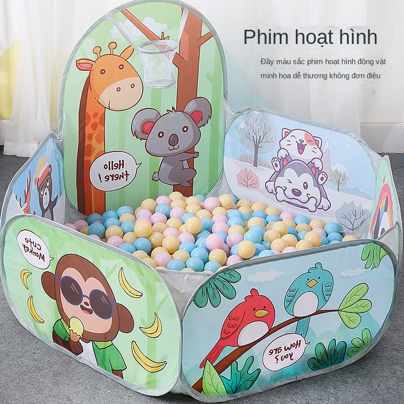 Trẻ em đại dương bóng hồ bơi hàng rào lều trong nhà gia đình bé đồ chơi trẻ em hồ bơi bobo hồ bơi bóng rổ hồ bơi dày