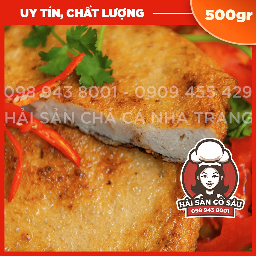 [500gram] Chả cá Chiên Nha Trang hàng chính gốc, thơm ngọt, ăn kèm hoặc nấu bún rất ngon, bảo quản ăn trong 3 tháng