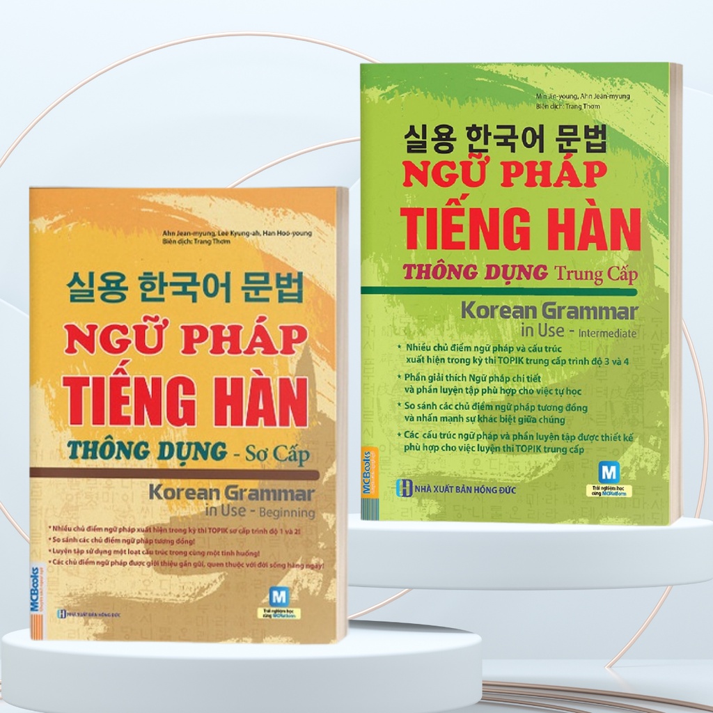 Sách - Combo Ngữ Pháp Tiếng Hàn Thông Dụng - Bizbooks Tặng Sổ Tay ghi chép và Bookmark