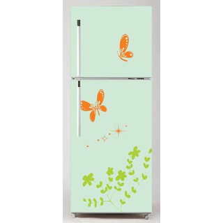 Decal dán tủ lạnh 1 cửa tay nắm