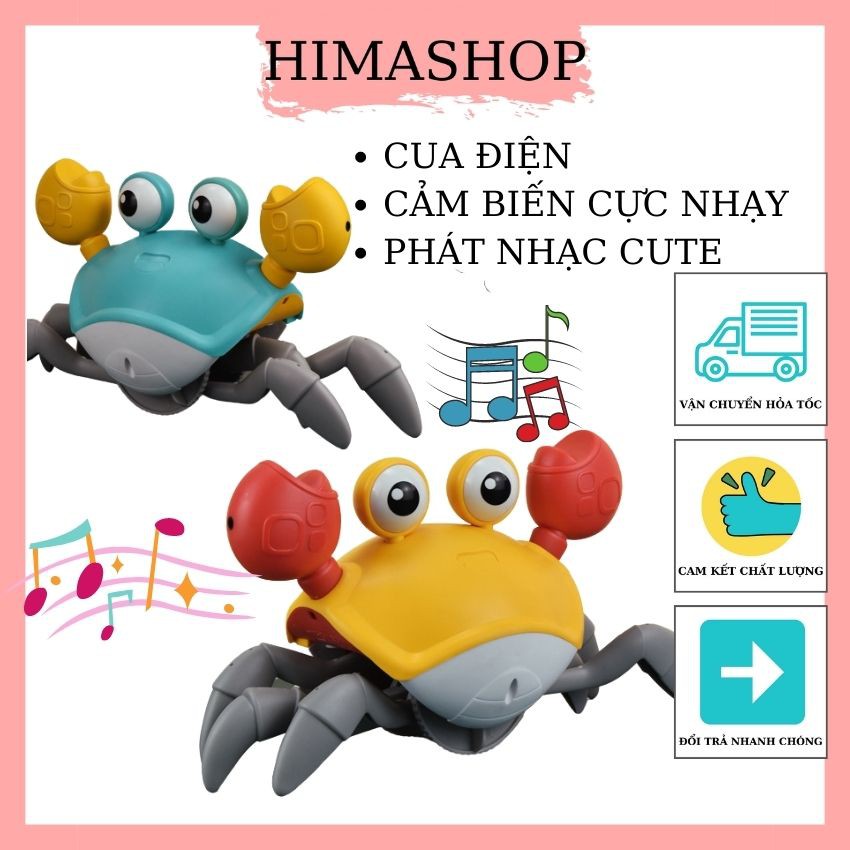 Đồ Chơi Cho Bé Cua Cảm Biến Thông Minh HIMASHOP H021 Tự Tránh Chướng Ngại Vật