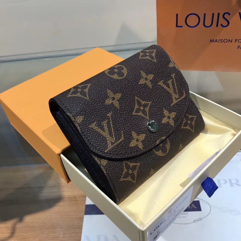 Ví nữ mini Louis Vuitton LV da thật cao cấp