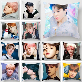 Vỏ gối polyester in hình nhóm nhạc Bts K-Pop kích thước 45x45cm