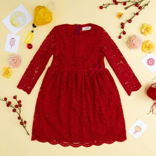 Váy ren 2 lớp bé gái 1 ri