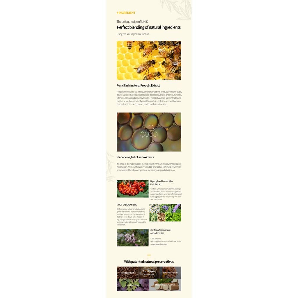 Em Dưỡng Da Mắt Chứa Vitamin Và Keo Ong Chất Lượng Cao IUNIK Propolis Vitamin eye cream 30ml