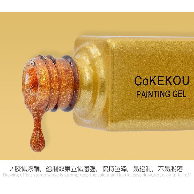 Bộ Cọ Nét Sơn Gel CoKEKOU (Sét 5 màu Cơ Bản)