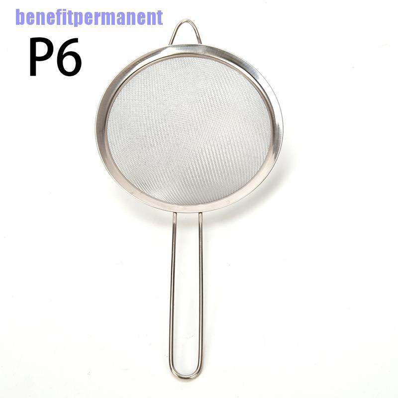 Benefitpermanent✹★ Rây Lưới Lọc Bột Bằng Thép Không Gỉ