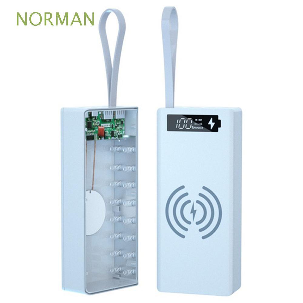 Vỏ Sạc Dự Phòng Không Dây Usb Kép 16x18650 Siêu Bền Cho Điện Thoại Di Động DIY