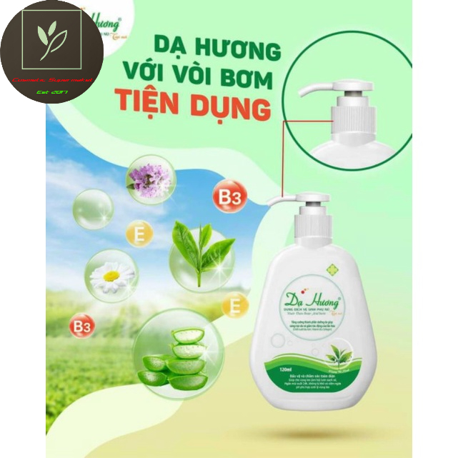 (3 LOẠI CÓ VÒI) Dung dịch vệ sinh phụ nữ Dạ Hương 120ml