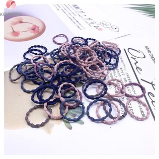 100 Dây cột tóc buộc tóc trơn loại nhỏ nhiều màu