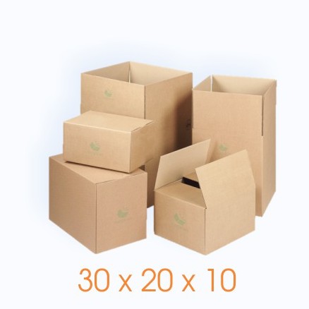 30x20x10 cm - 100 Thùng hộp carton ♥️ FREESHIP ♥️ Giảm 10K Khi Nhập [BAOBITP] - TP100