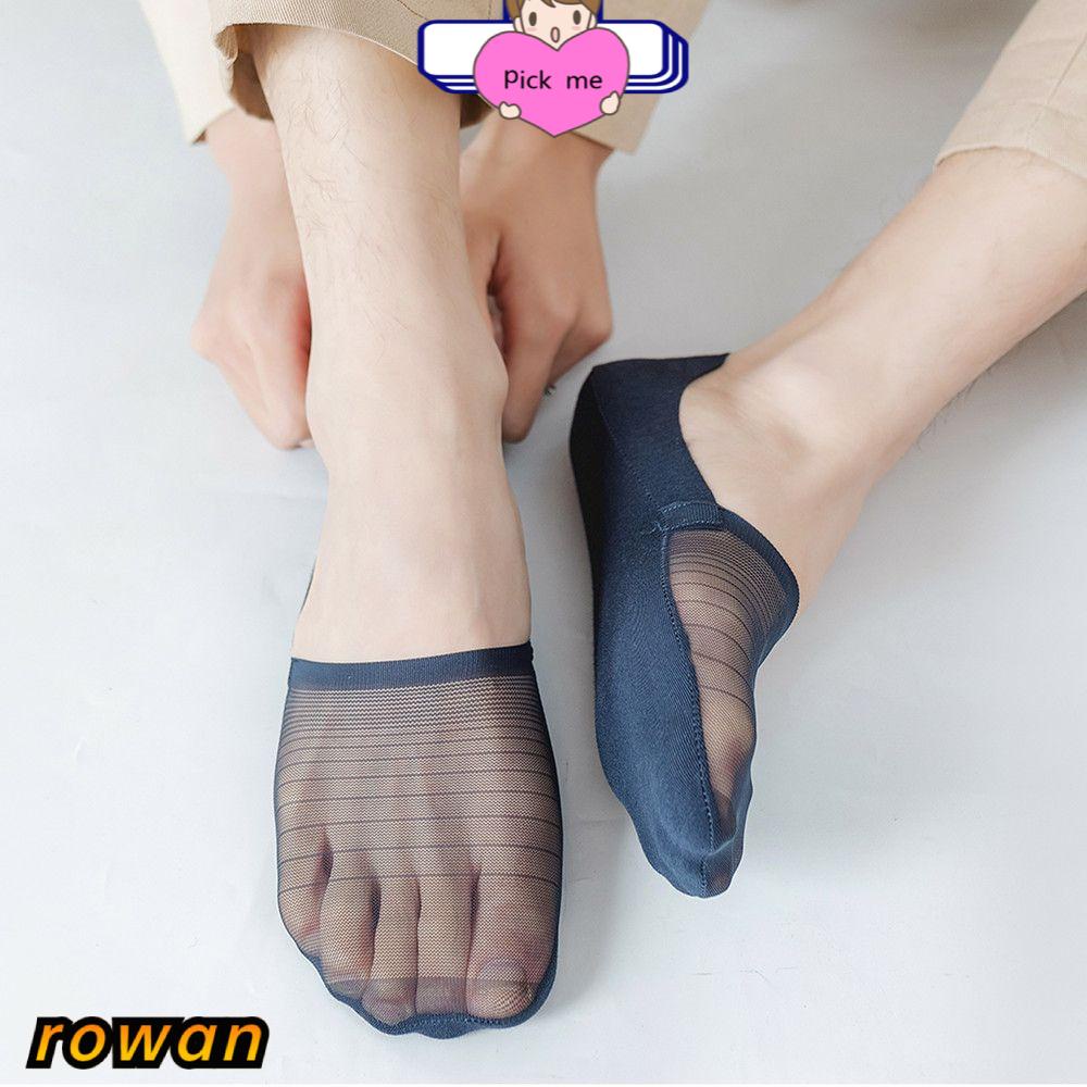 Vớ lưới cổ thấp thoáng khí chống trượt thời trang đơn giản cho nam