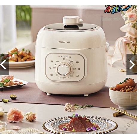 Nồi Áp Suất Điện, Nồi Cơm, Hầm Cháo Đa Năng 2lít  Bear YLB-A50M1- BH12Tháng