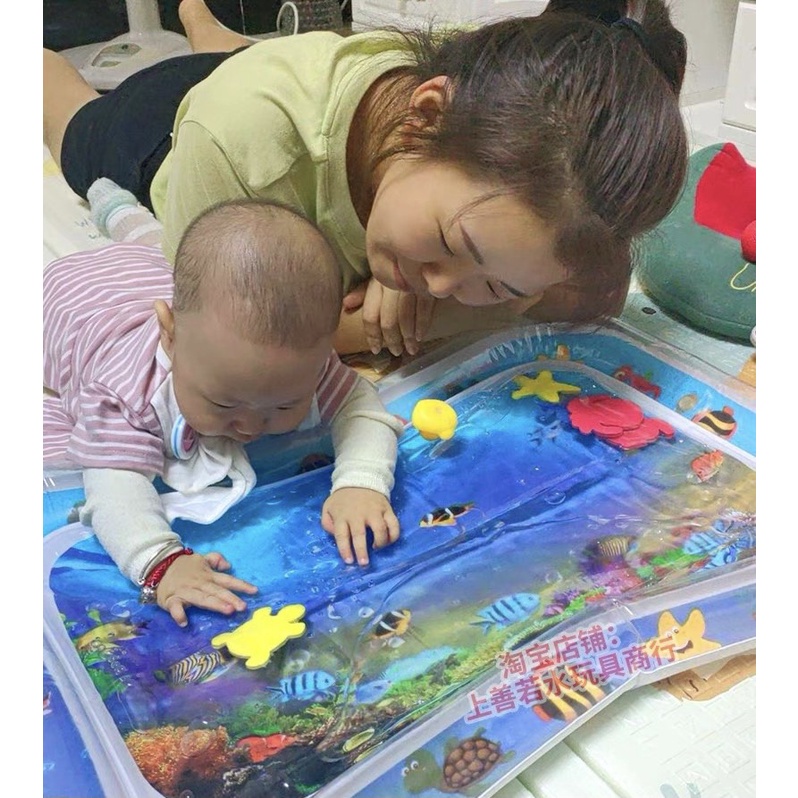 Thảm nước bơm hơi chống tràn thích hợp hoạt động ngoài trời cho bé - Thảm hơi cho bé sơ sinh MH: 9000000097