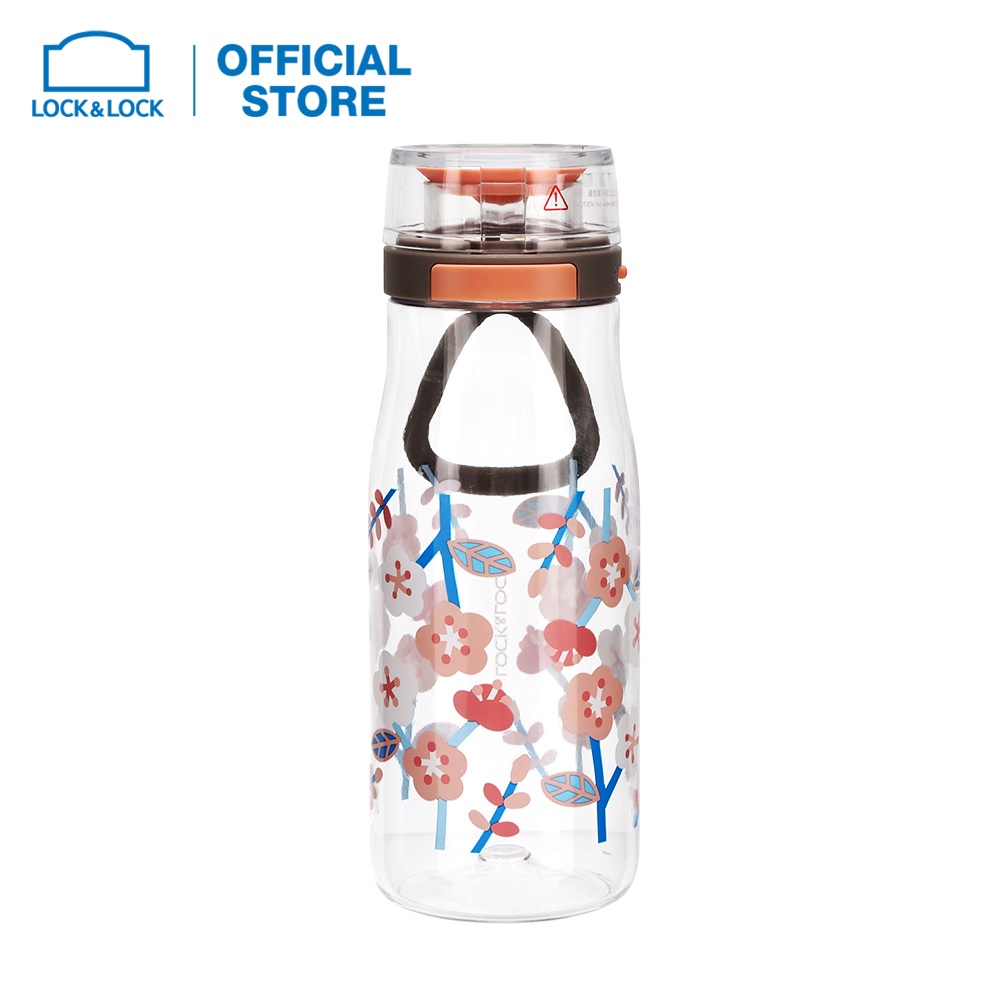 Bình nước One Touch Lock&amp;Lock 500ml Hồng/Xanh - ABF687