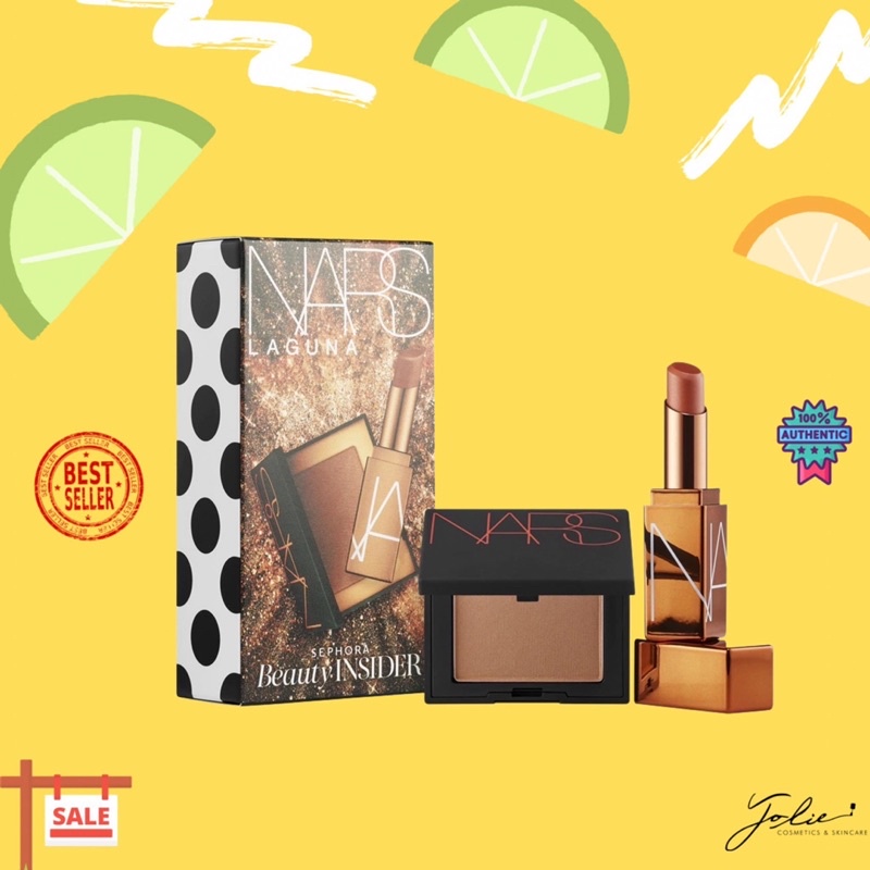 (Set quà SEPHORA) Set son dưỡng Nars và tạo khối Nars Laguna mini