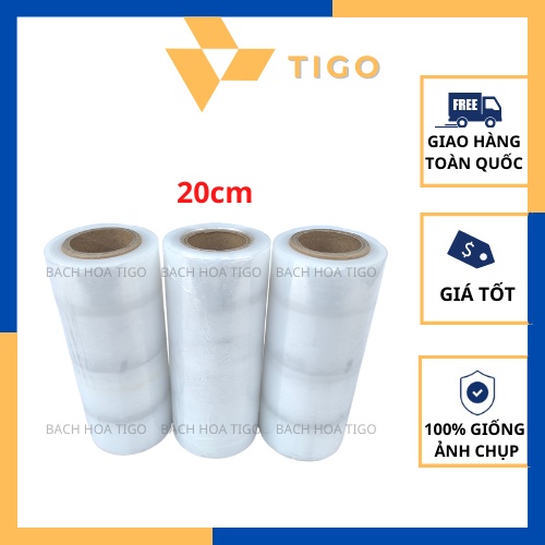 Màng PE Loại 5cm, 10cm, 15cm, 20cm, 25cm, 30cm, 35cm - Màng Pallet Quấn Hàng Hóa, Quấn Vali, Quấn Bụng Spa,...