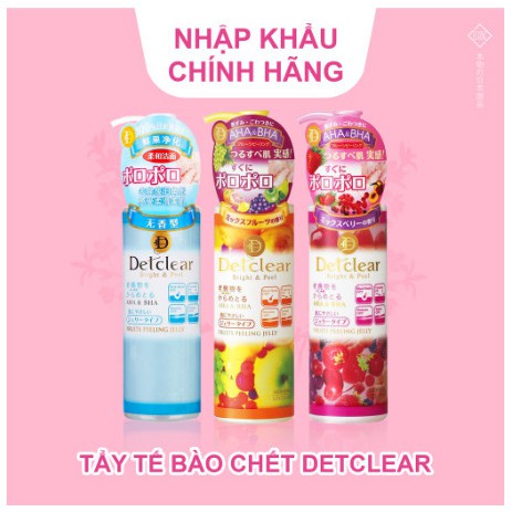 TẨY TẾ BÀO CHẾT DETCLEAR - Bright & Peel Fruits Peeling Jelly 180ml