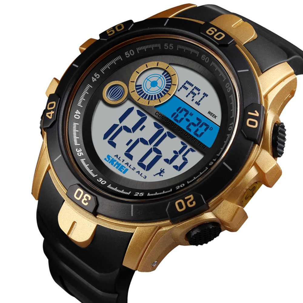 Đồng Hồ Nam Điện Tử Thể Thao Pin Nhật, Kháng Nước SKMEI - 1016GD - Hàng Chính Hãng