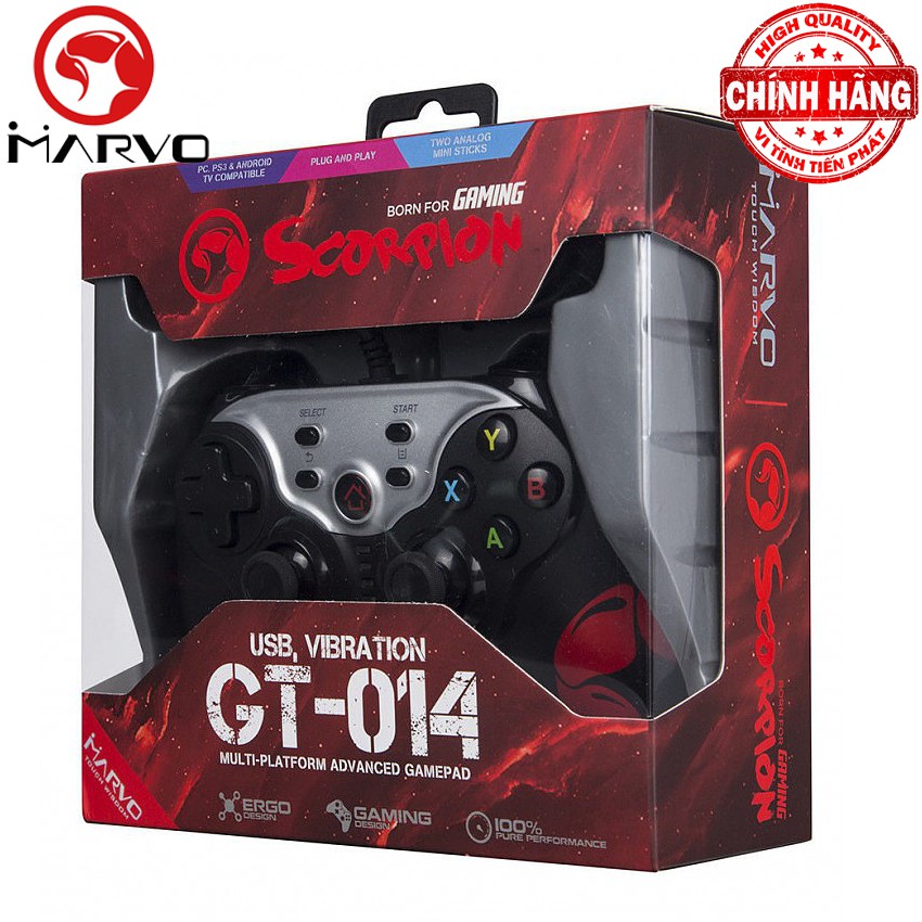 Tay cầm chơi game cao cấp có dây Marvo GT-014