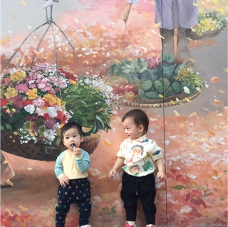 Áo trắng in vẽ dành cho bé ( ảnh thật)