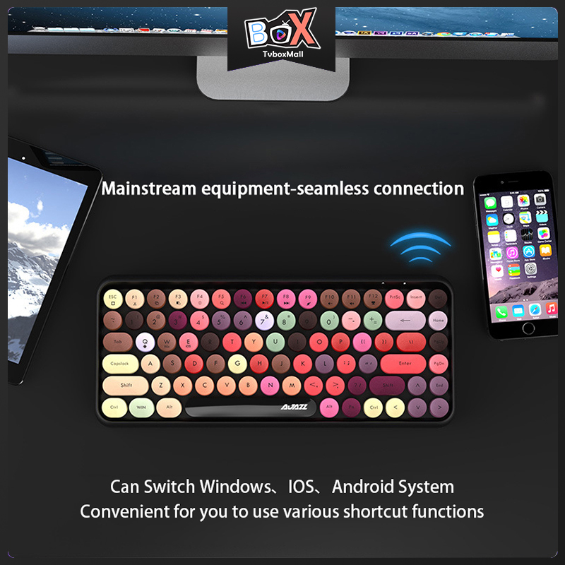 Bàn Phím Cơ Không Dây Ajazz 308i 84 Nút | BigBuy360 - bigbuy360.vn