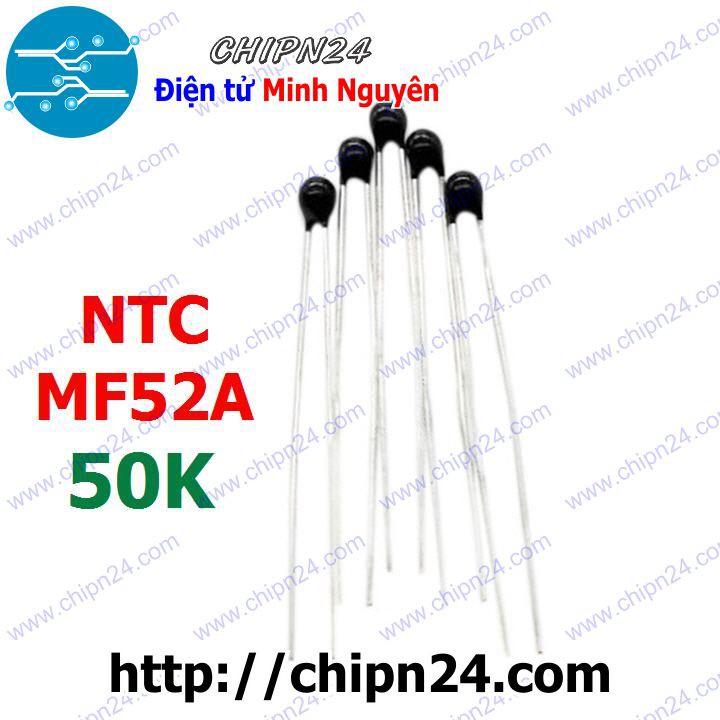 [5 CON] Điện Trở Nhiệt NTC MF52A 50K 5%