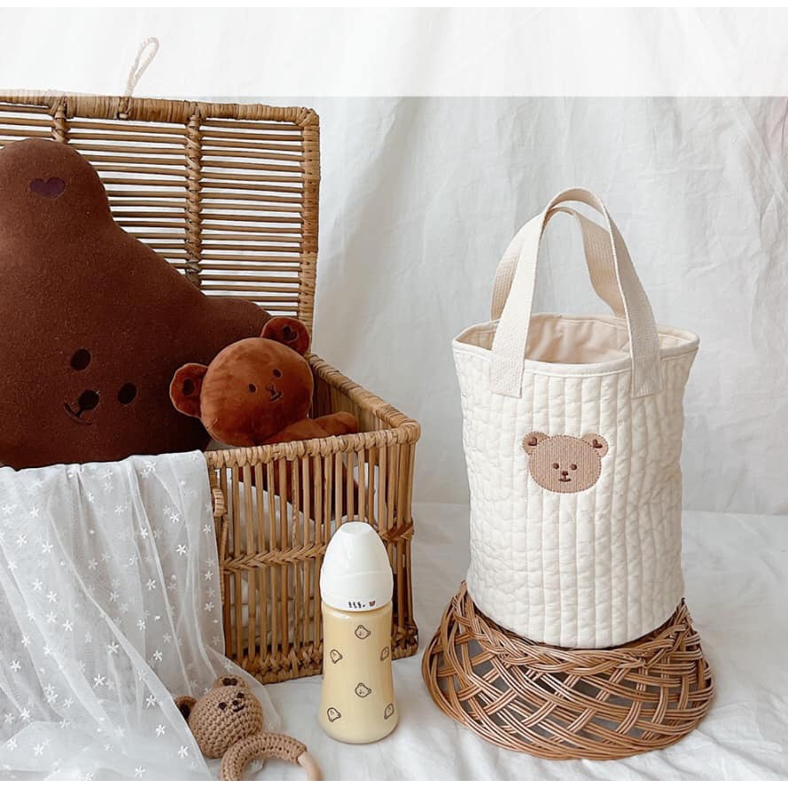 Túi đựng bỉm sữa hình gấu dành cho bé_