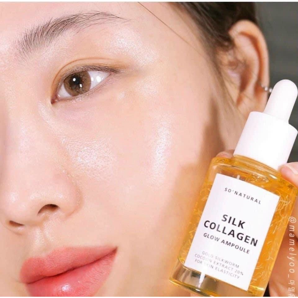 Tinh chất dưỡng da Silk Collagen Glow Ampoule So’Natural