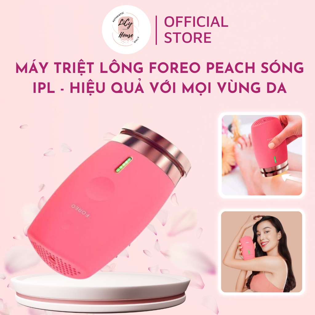 Máy Triệt Lông Foreo PEACH Hair Removal Sóng IPL Ver2 hàng chính hãng -licyhouse