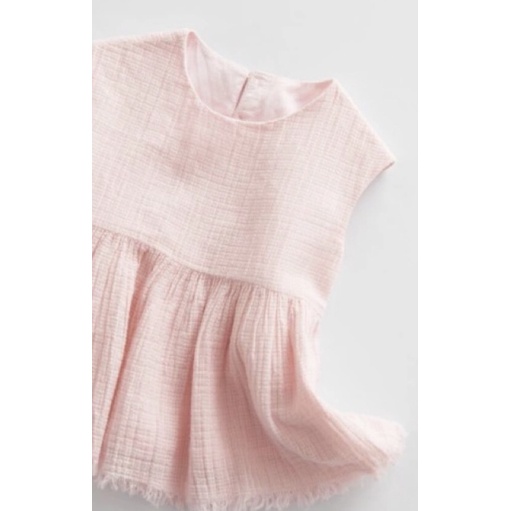 Áo sát nách hồng trơn cho bé gái hàng vợt sale