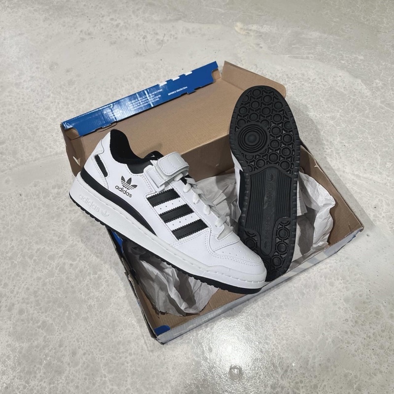 GIÀY ADI.DAS FORUM LOW 84 WHITE BLACK DA THẬT SC