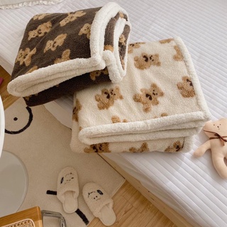 🐑🐑Chăn Lông Cừu Trẻ Em Gấu Teddy Bear, Văn Phòng Nhập Khẩu Kích Thước 150x200 Nặng 1,2kg ( Loại 1 ) - Mã KG39🐑🐑
