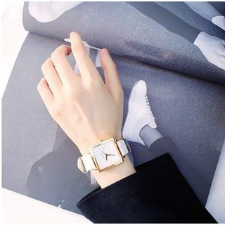 ĐỒNG HỒ NỮ VISER DÂY DA MẶT VUÔNG THỜI TRANG CỰC ĐẸP 2021