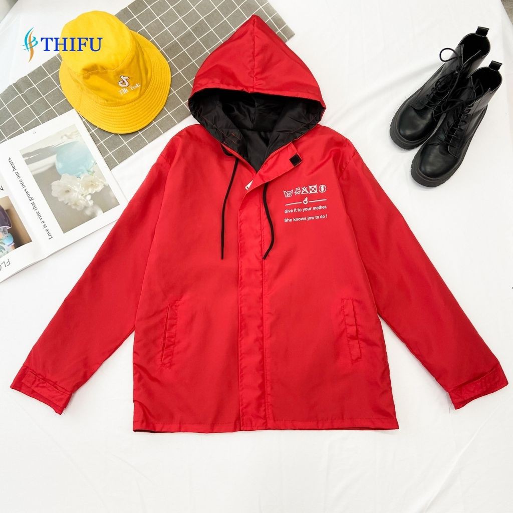 Áo Khoác Dù THIFU FASHION Hai Lớp In Ký Hiệu, Ao Khoac Chống Nắng Tránh Mưa Cho Nam Và Nữ | BigBuy360 - bigbuy360.vn