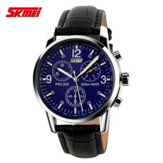 Đồng Hồ Nam SKMEI 9070 Dây Da Chính Hãng
