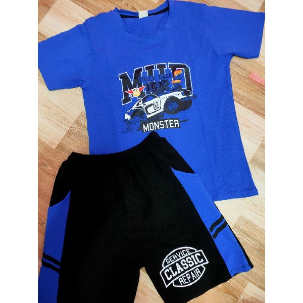 Bộ tay ngắn quần đùi thun cotton 100% chính phẩm hàng shop size cồ