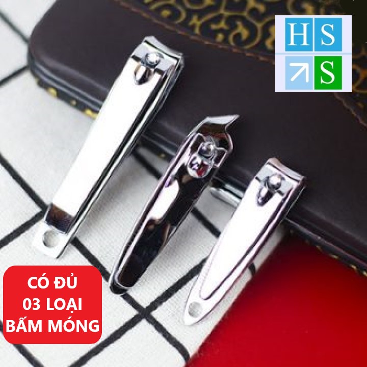 Bộ cắt móng tay 12 món (Hộp nhỏ) dụng cụ làm móng tay chân tiện lợi chất liệu thép không gỉ - HS Shop Thủ Đức
